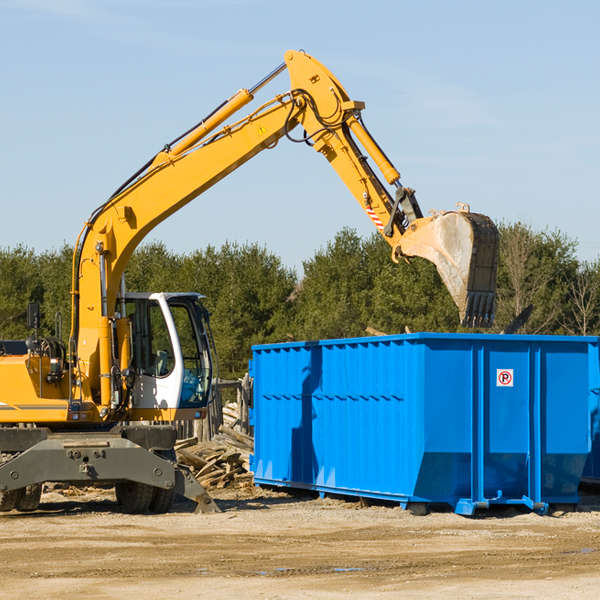 what happens if the residential dumpster is damaged or stolen during rental in Mustang Ridge